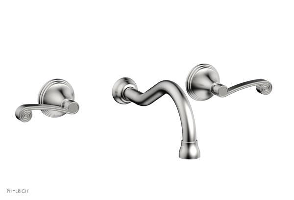 Phylrich - 3Ring Wall Lavatory Set - Curved Lever Handles