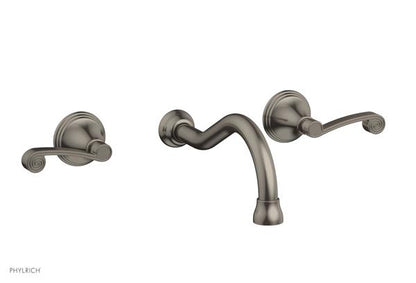 Phylrich - 3Ring Wall Lavatory Set - Curved Lever Handles