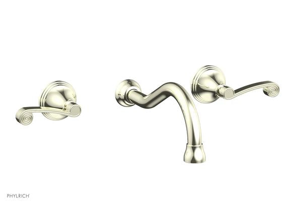Phylrich - 3Ring Wall Lavatory Set - Curved Lever Handles