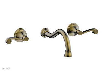 Phylrich - 3Ring Wall Lavatory Set - Curved Lever Handles