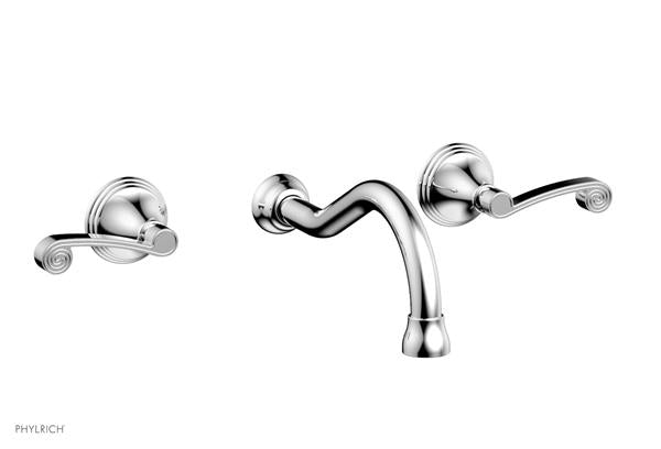 Phylrich - 3Ring Wall Lavatory Set - Curved Lever Handles