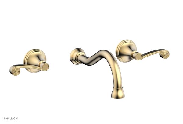 Phylrich - 3Ring Wall Lavatory Set - Curved Lever Handles