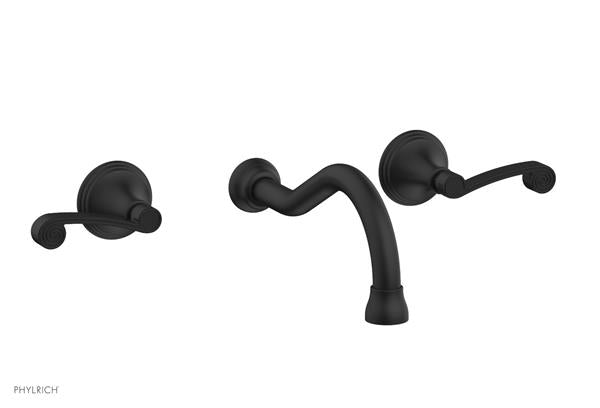 Phylrich - 3Ring Wall Lavatory Set - Curved Lever Handles