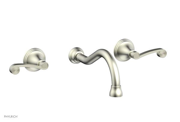 Phylrich - 3Ring Wall Lavatory Set - Curved Lever Handles