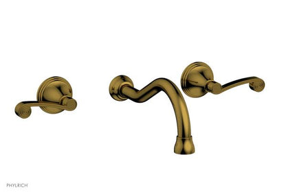 Phylrich - 3Ring Wall Lavatory Set - Curved Lever Handles