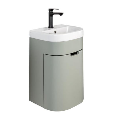 Lacava - Eleganza Wall-Mount Vanity With One Left Hinged Door With Two Attached Shelves And Fingerpull Opening