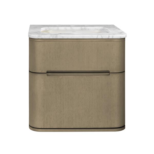 Lacava - Eleganza Wall-Mount Under Counter Vanity With A Routed Finger Pull Drawer