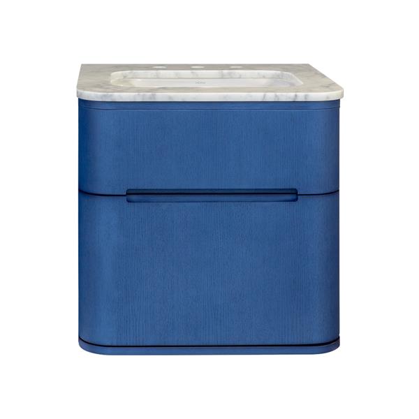 Lacava - Eleganza Wall-Mount Under Counter Vanity With A Routed Finger Pull Drawer