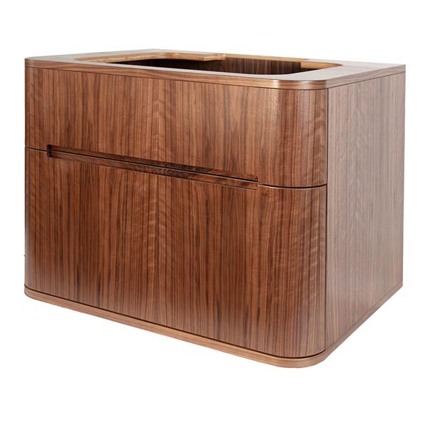 Lacava - Eleganza Wall-Mount Under Counter Vanity With A Routed Finger Pull Drawer