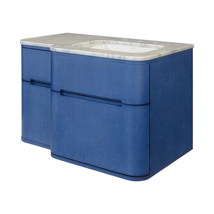 Lacava - Eleganza Wall-Mount Under Counter Vanity With Three Routed Finger Pull Drawers