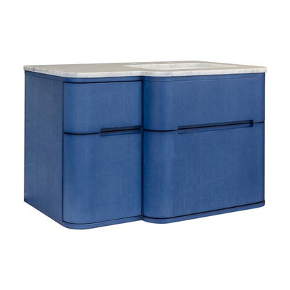 Lacava - Eleganza Wall-Mount Under Counter Vanity With Three Routed Finger Pull Drawers