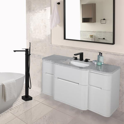 Lacava - Eleganza Wall-Mount Vanity With Five Drawers Notched For Finger-Pulls