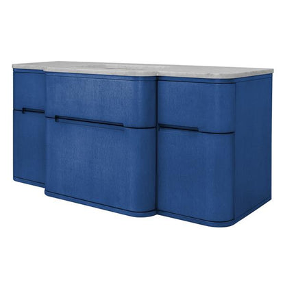 Lacava - Eleganza Wall-Mount Vanity With Five Drawers Notched For Finger-Pulls