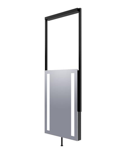 Electric Mirror - Element Hanging LED Lighted Framed Mirror - 72 Inch Assembly Height