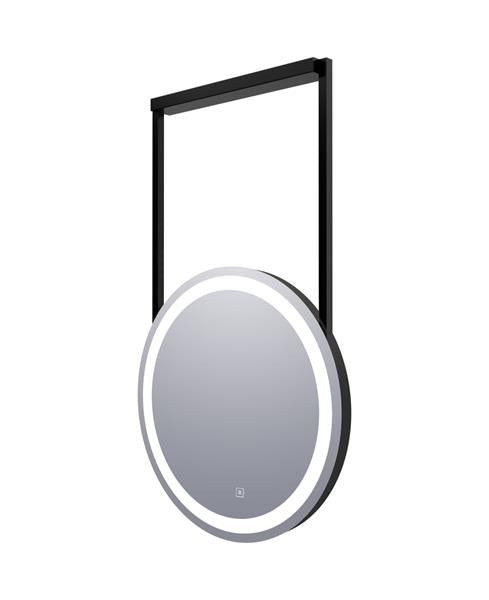 Electric Mirror - Elite Hanging LED Lighted Framed Mirror - 30 Inch Diameter