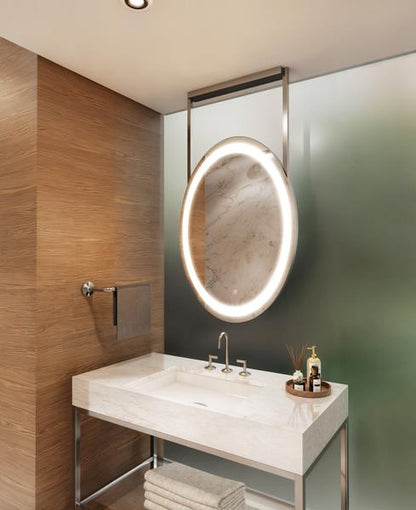 Electric Mirror - Elite Hanging LED Lighted Framed Mirror - 30 x 42 Inch