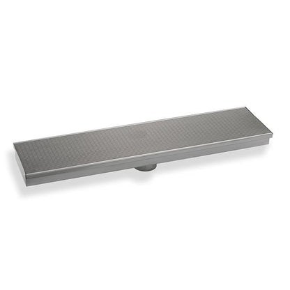 Infinity Drain - 42 Inch ELV Series Complete Kit with 12 Inch Wedge Wire Grate