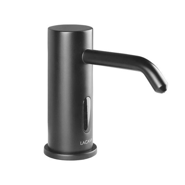 Lacava - Zoom Deck-Mount Single-Hole Electronic Soap Dispenser. Spout: 3 3/8 Inch, H: 4 1/8 Inch.