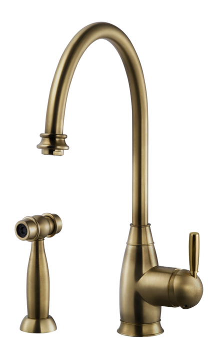 Hamat - Exeter Traditional Brass Single Lever Faucet with Side Spray