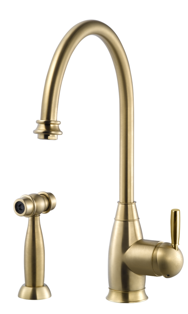Hamat - Exeter Traditional Brass Single Lever Faucet with Side Spray