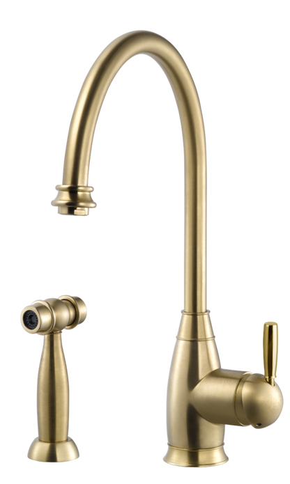Hamat - Exeter Traditional Brass Single Lever Faucet with Side Spray