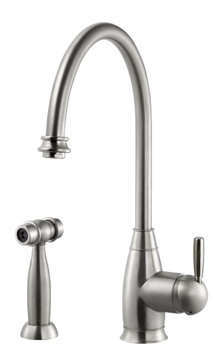 Hamat - Exeter Traditional Brass Single Lever Faucet with Side Spray