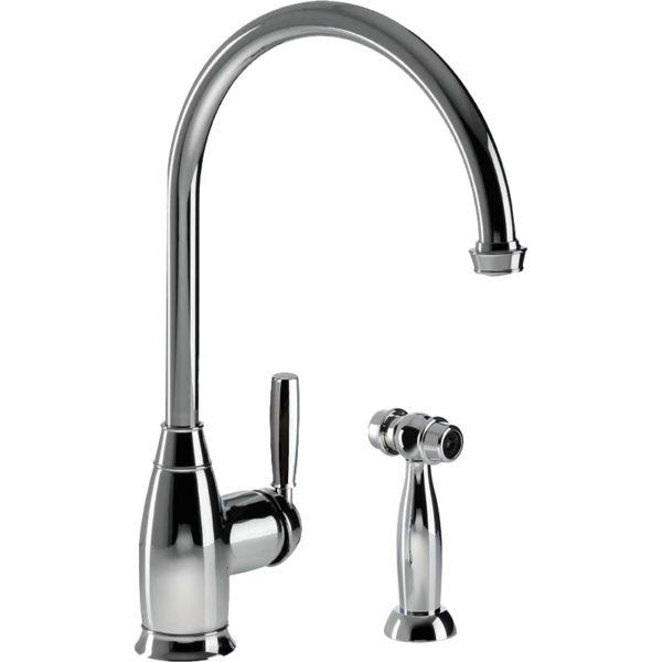 Hamat - Exeter Traditional Brass Single Lever Faucet with Side Spray