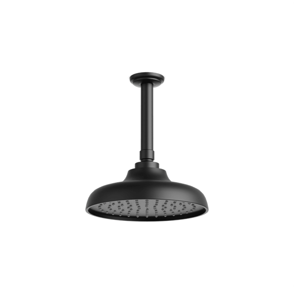 Artos - Classic 8 Inch Rain Shower Head on Ceiling Mount Arm