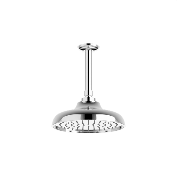 Artos - Classic 8 Inch Rain Shower Head on Ceiling Mount Arm