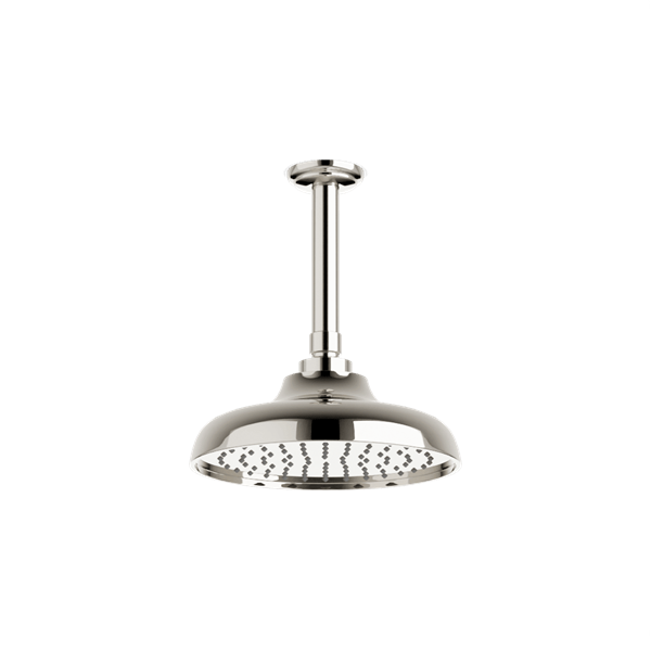 Artos - Classic 8 Inch Rain Shower Head on Ceiling Mount Arm