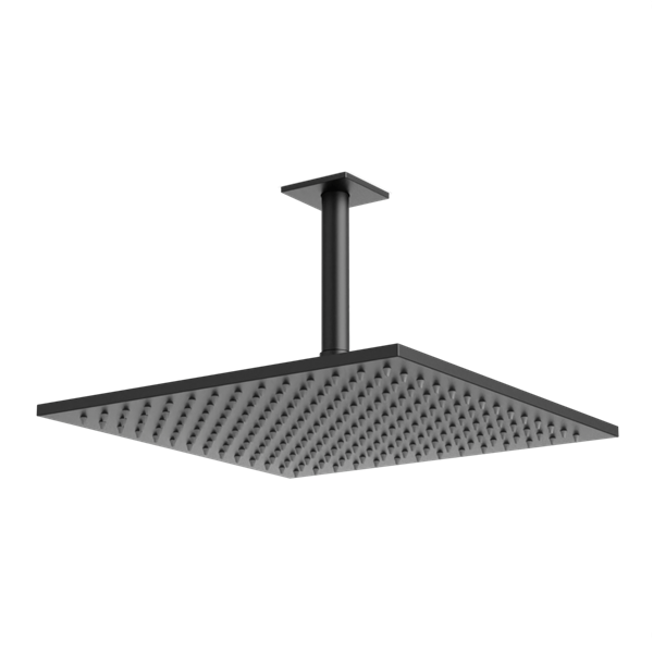 Artos - Edge 12 Inch Rain Shower Head on Ceiling Mount Arm