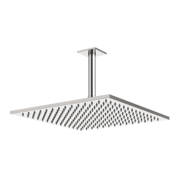 Artos - Edge 12 Inch Rain Shower Head on Ceiling Mount Arm