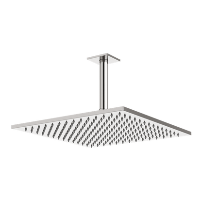 Artos - Edge 12 Inch Rain Shower Head on Ceiling Mount Arm