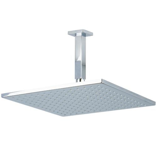 Artos - Edge 12 Inch Rain Shower Head on Ceiling Mount Arm