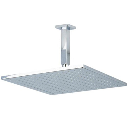 Artos - Edge 12 Inch Rain Shower Head on Ceiling Mount Arm