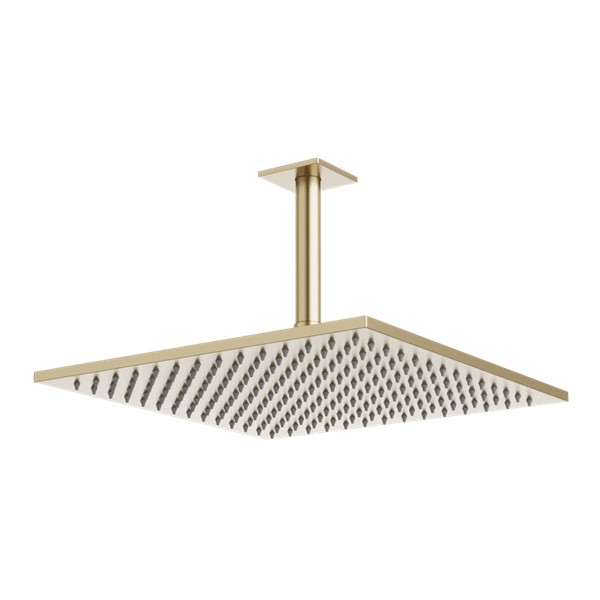 Artos - Edge 12 Inch Rain Shower Head on Ceiling Mount Arm