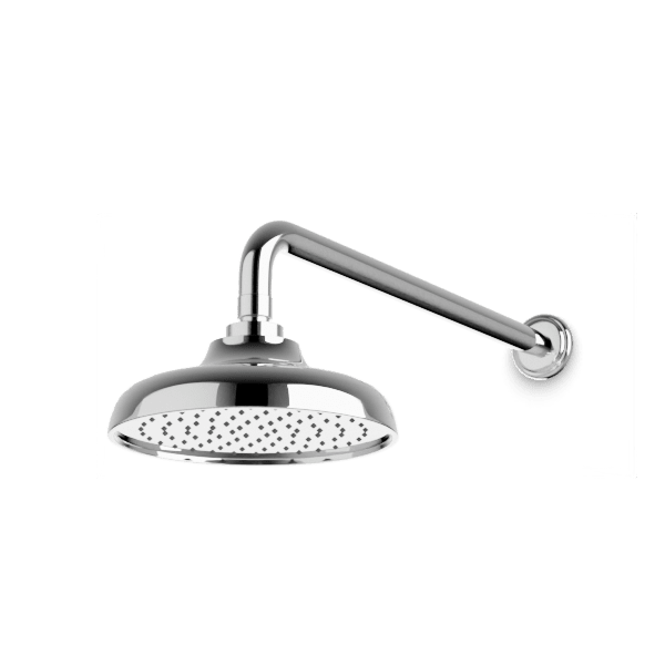 Artos - Classic 8 Inch Rain Shower Head on Ceiling Mount Arm