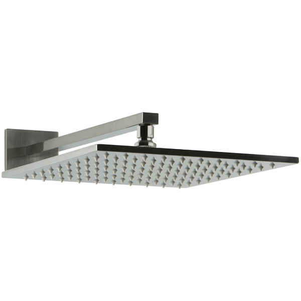 Artos - Edge 12 Inch Rain Shower Head on Ceiling Mount Arm