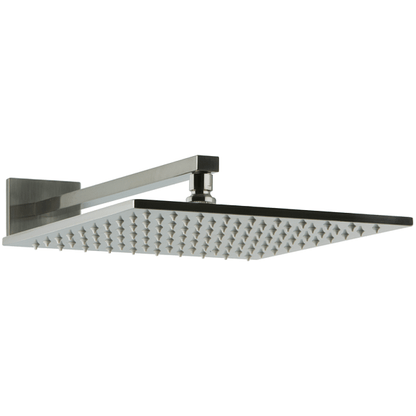 Artos - Edge 12 Inch Rain Shower Head on Ceiling Mount Arm
