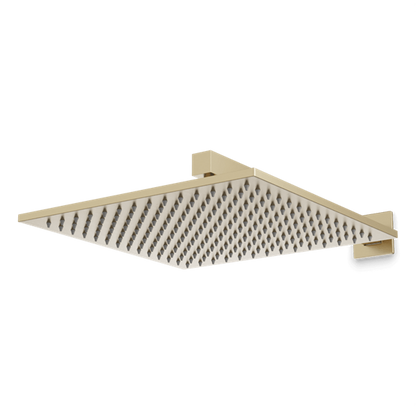 Artos - Edge 12 Inch Rain Shower Head on Ceiling Mount Arm