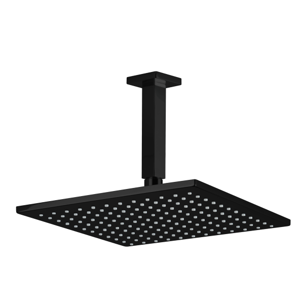 Artos - Edge 10 Inch Rain Shower Head on Ceiling Mount Arm