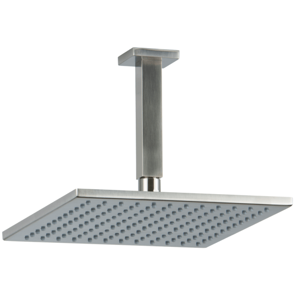 Artos - Edge 10 Inch Rain Shower Head on Ceiling Mount Arm