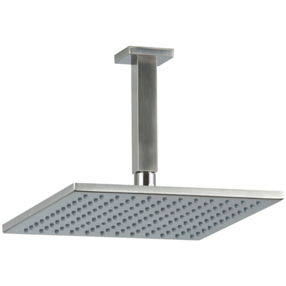 Artos - Edge 10 Inch Rain Shower Head on Ceiling Mount Arm
