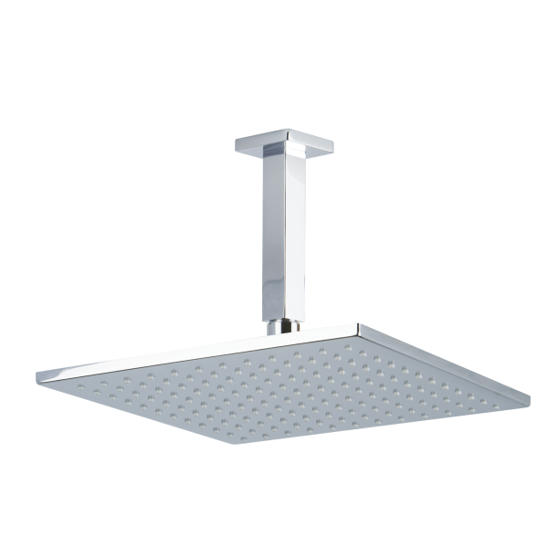 Artos - Edge 10 Inch Rain Shower Head on Ceiling Mount Arm