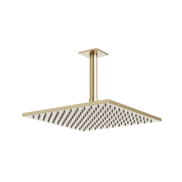 Artos - Edge 10 Inch Rain Shower Head on Ceiling Mount Arm