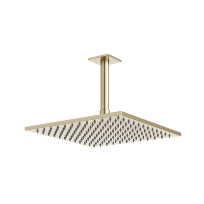Artos - Edge 10 Inch Rain Shower Head on Ceiling Mount Arm