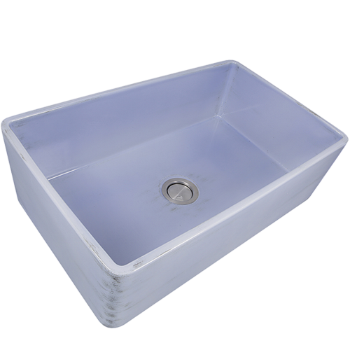 Nantucket Sinks - 33-Inch Farmhouse Fireclay Sink with Shabby Sugar Finish