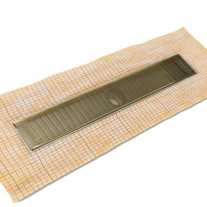 Infinity Drain - 60 Inch FCS Series Complete Kit with 4 Inch Wedge Wire Grate
