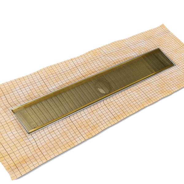 Infinity Drain - 48 Inch FCS Series Complete Kit with 4 Inch Wedge Wire Grate