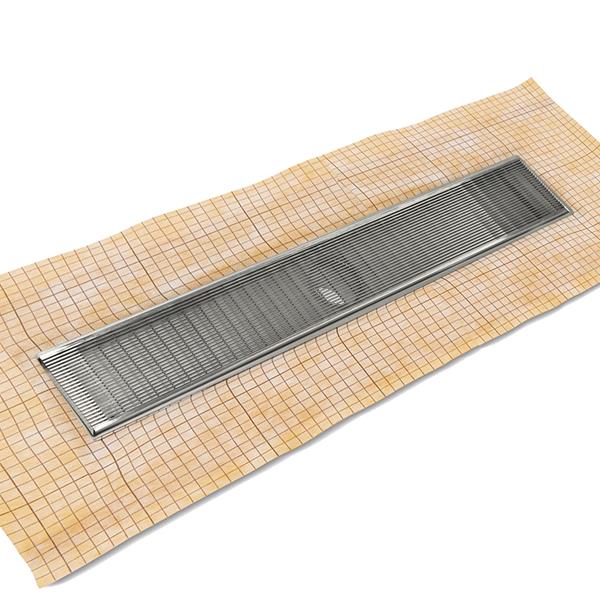 Infinity Drain - 48 Inch FCS Series Complete Kit with 4 Inch Wedge Wire Grate